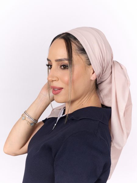 מטפחת מרובעת ורוד בהיר